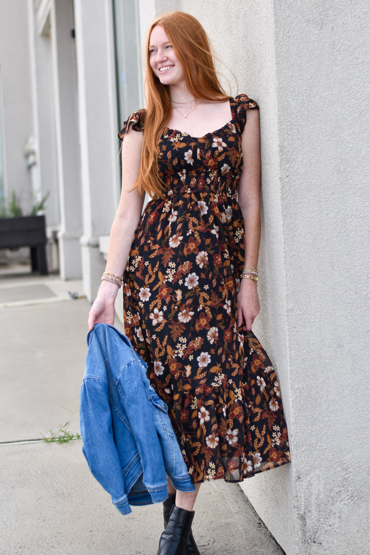 Sweetheart Floral Dress