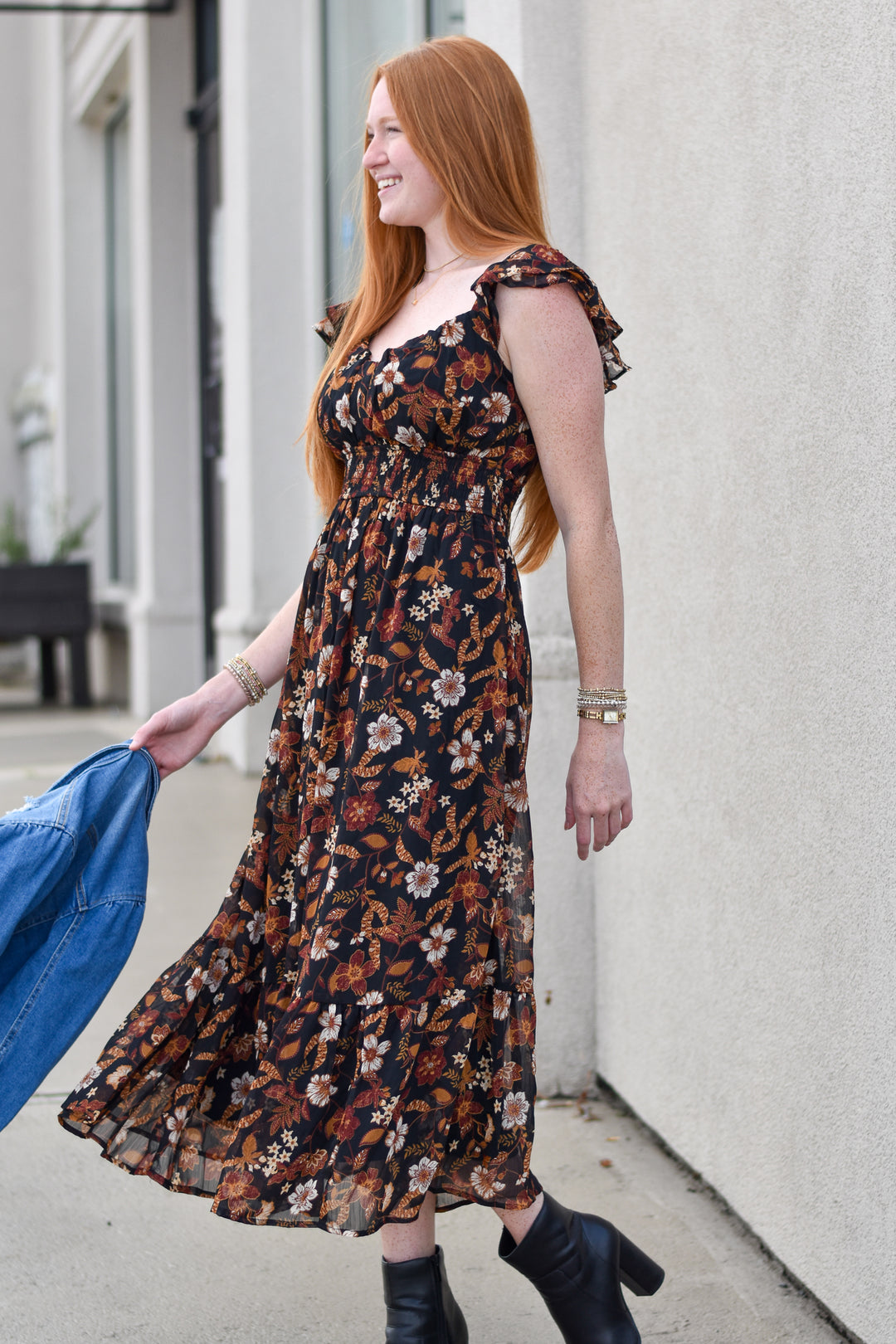 Sweetheart Floral Dress