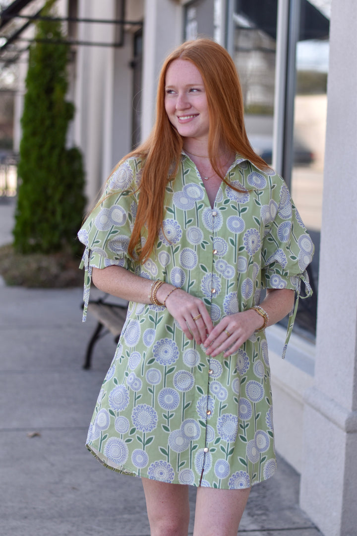 Entro Botanical Mini Dress
