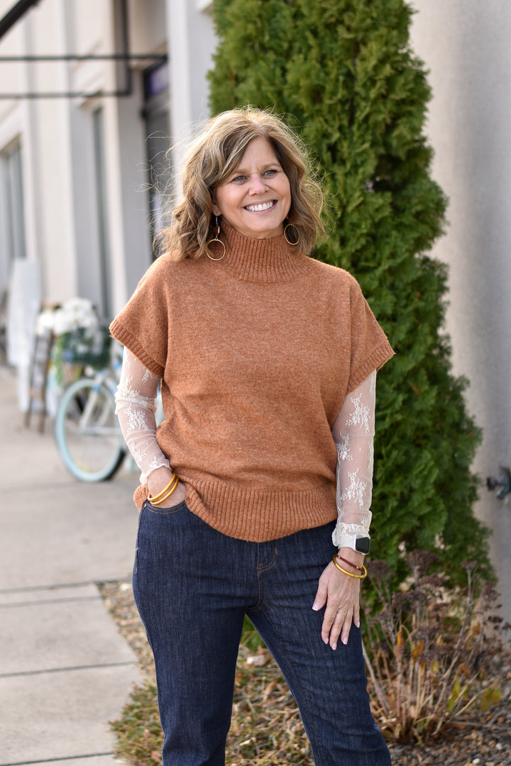 Warm Horizon Mock Neck Vest