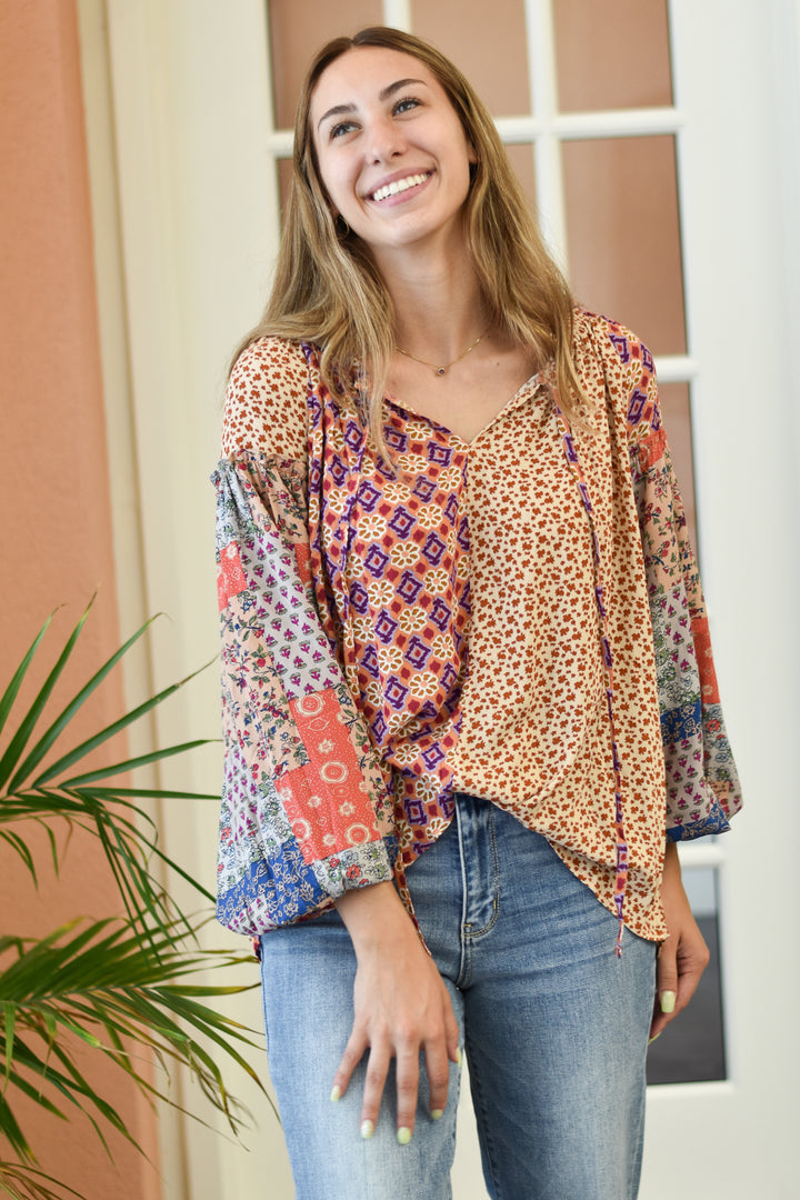 Boho Challis Blouse