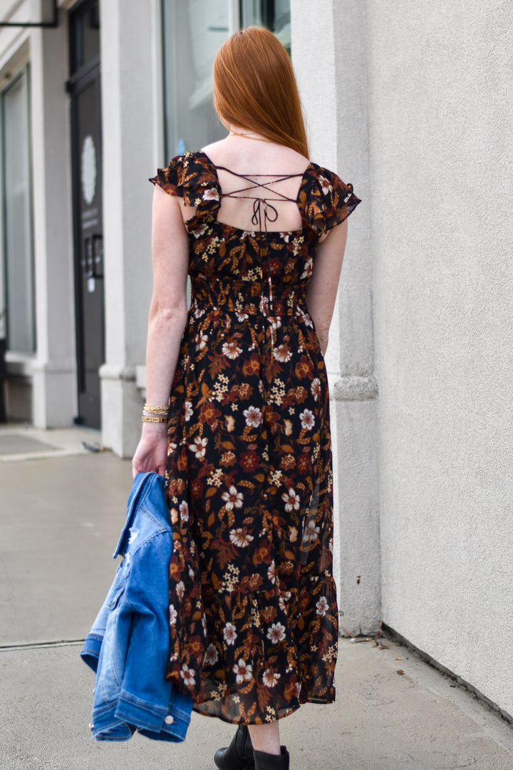 Sweetheart Floral Dress