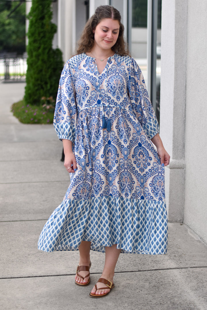 Savannah Bloom Midi Dress