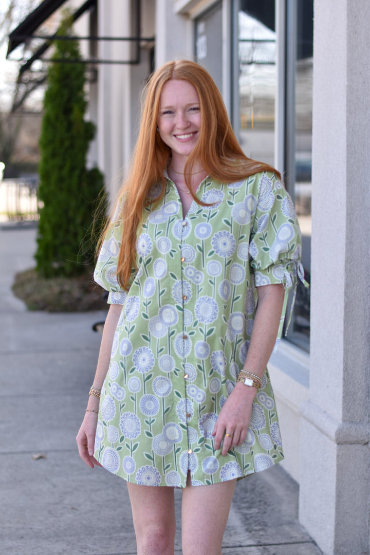 Entro Botanical Mini Dress