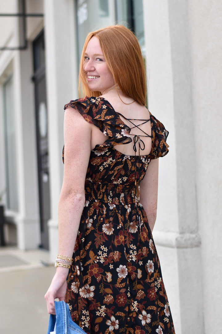 Sweetheart Floral Dress