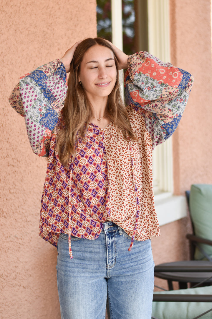 Boho Challis Blouse