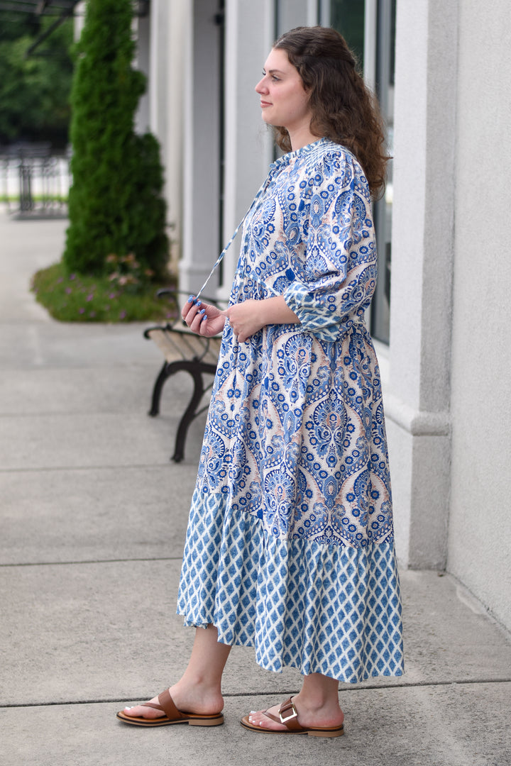 Savannah Bloom Midi Dress