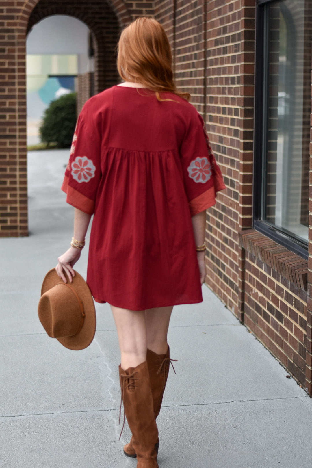 Bohemian Embroidered Kaftan Dress