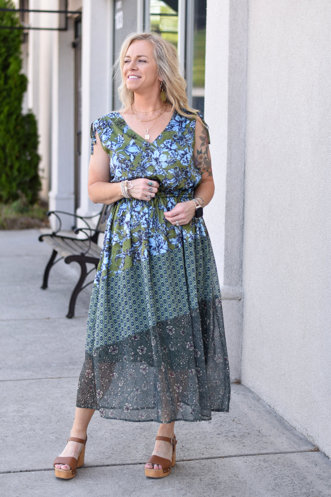 Luxe Cinch Waist Midi Dress