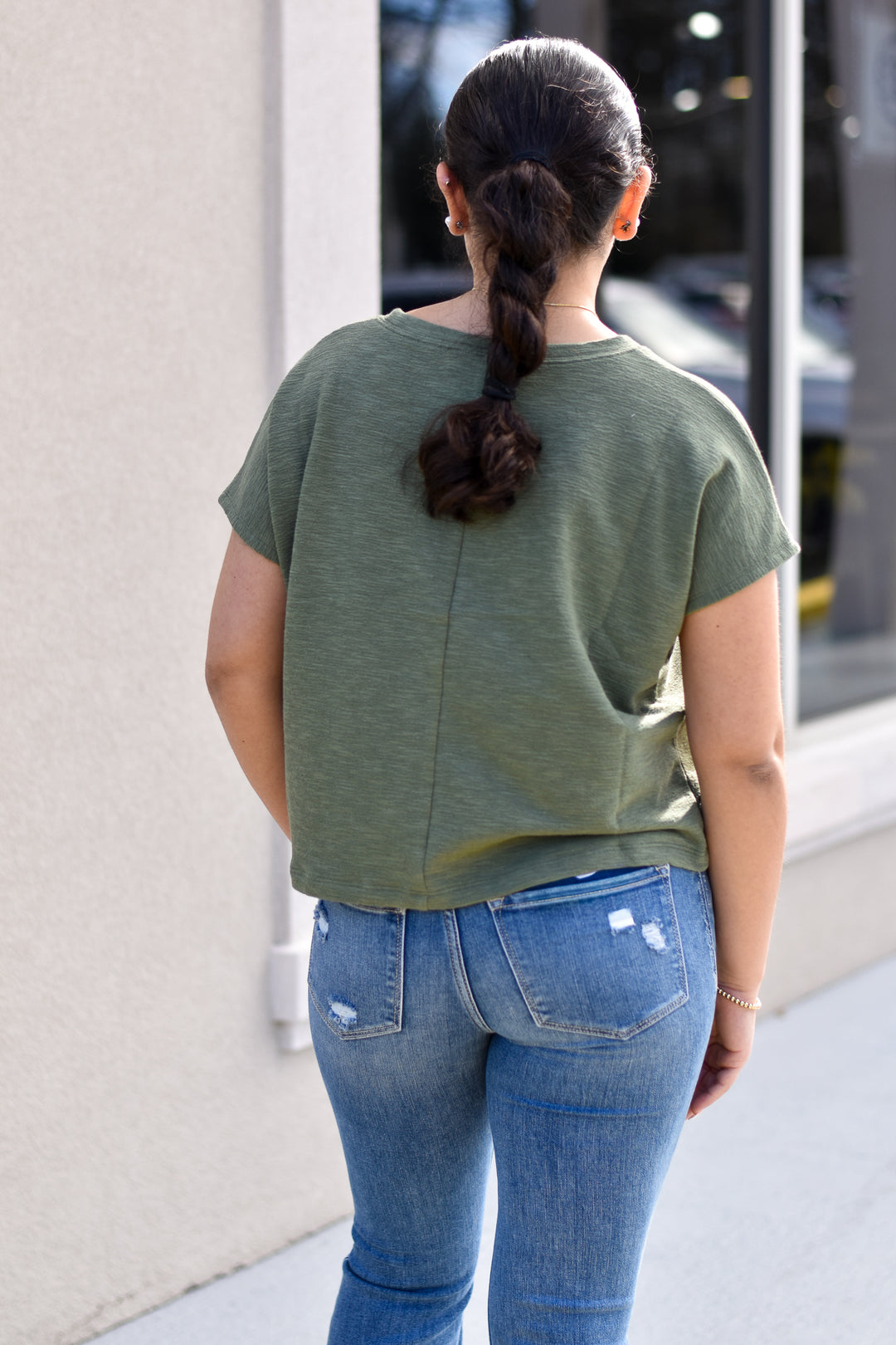 Wild Olive Crop Top