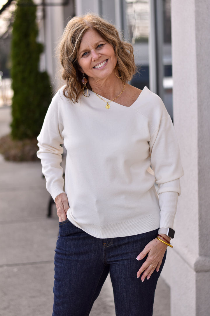 Allure Asymmetrical Sweater