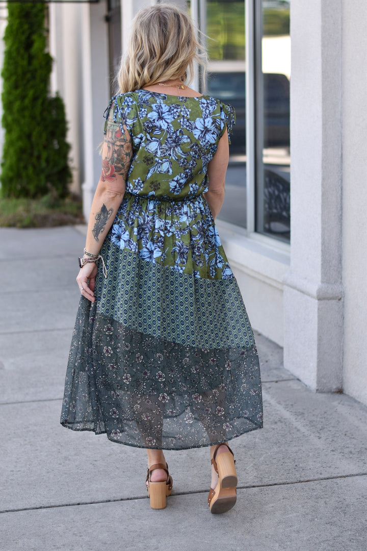 Luxe Cinch Waist Midi Dress