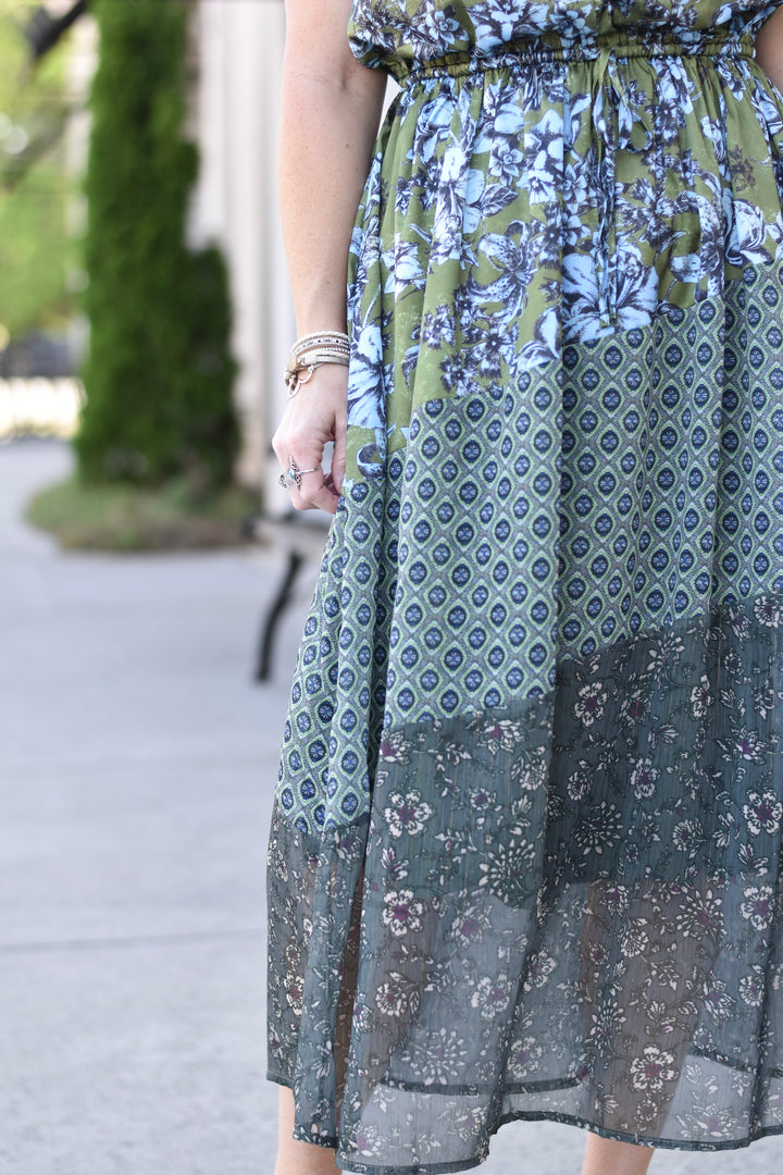 Luxe Cinch Waist Midi Dress