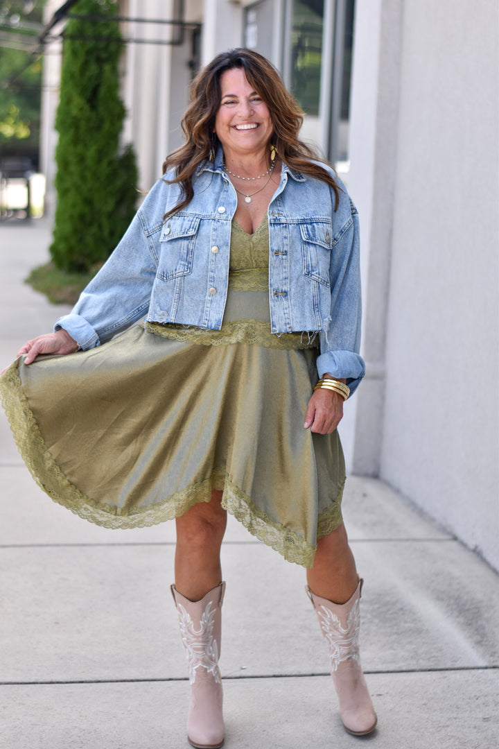 Easel Lace Cami Dress