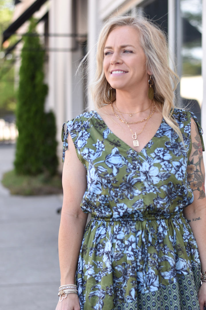 Luxe Cinch Waist Midi Dress