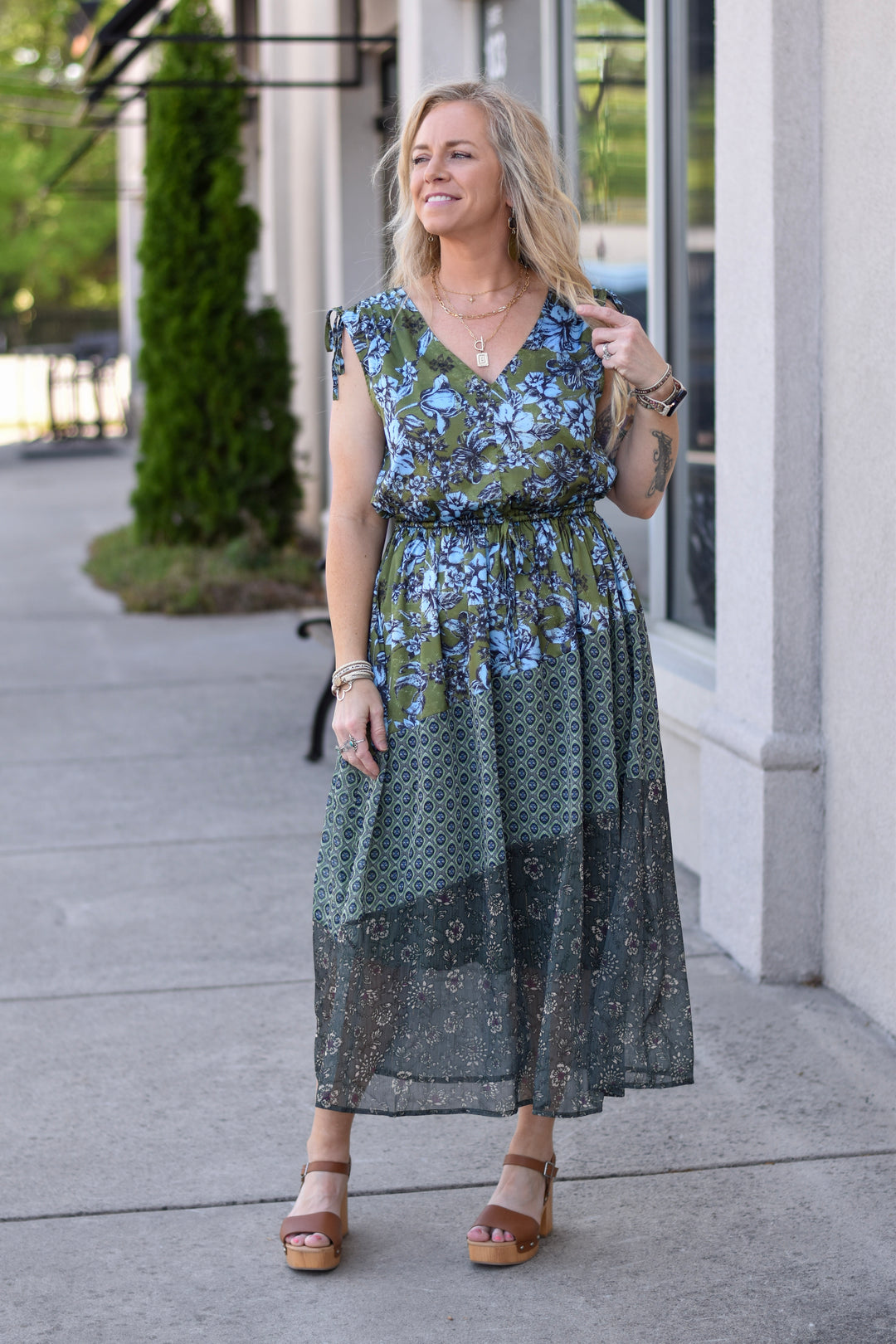 Luxe Cinch Waist Midi Dress