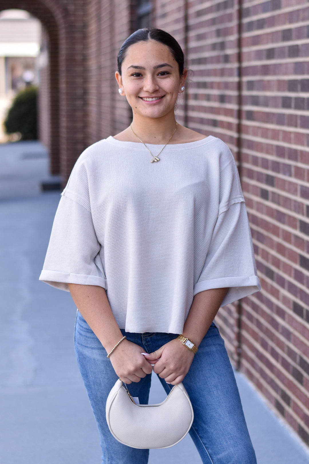 Sandstone Seam Knit Top