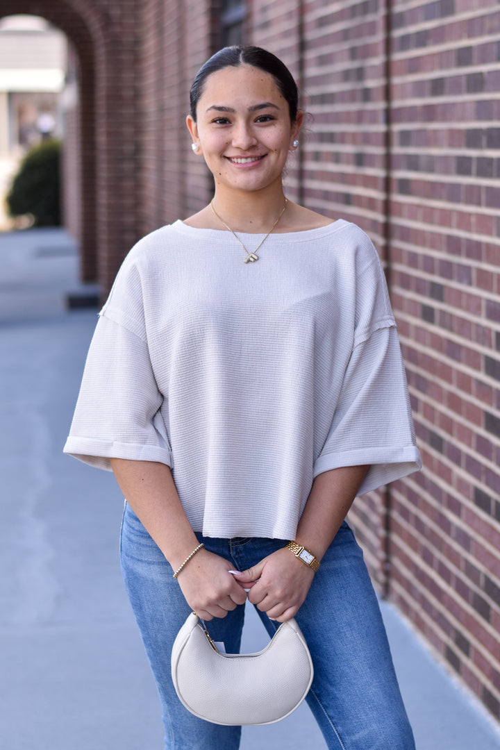 Sandstone Seam Knit Top