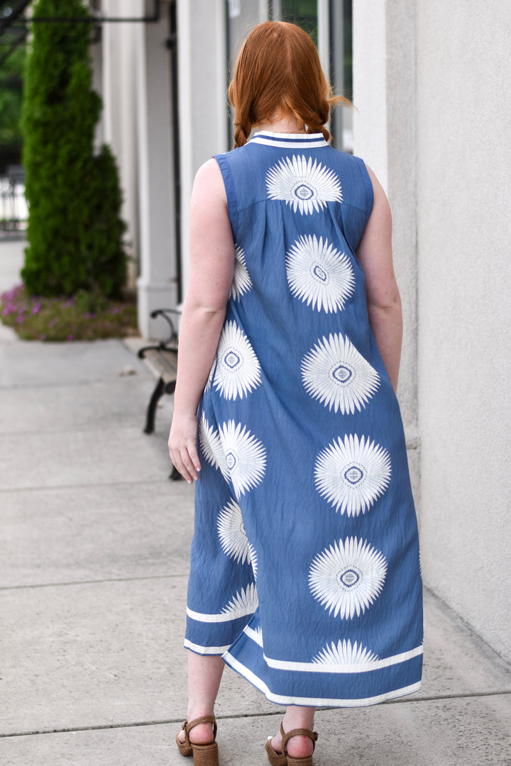 Umgee Geo Charm Midi Dress
