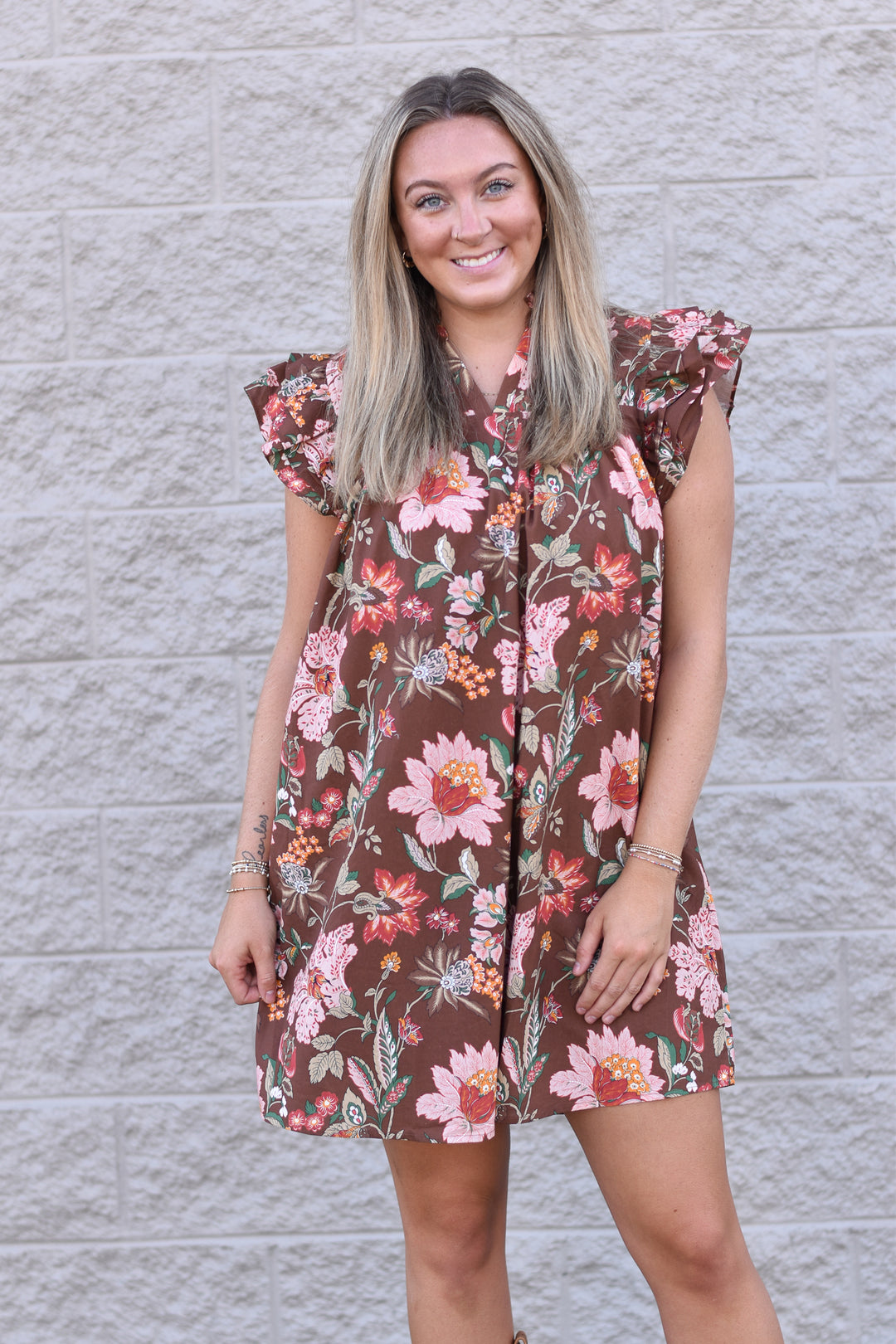 Petal Whisper Mini Dress