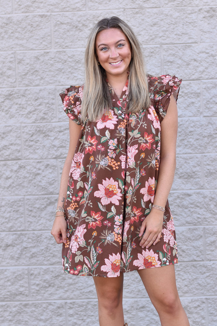 Petal Whisper Mini Dress