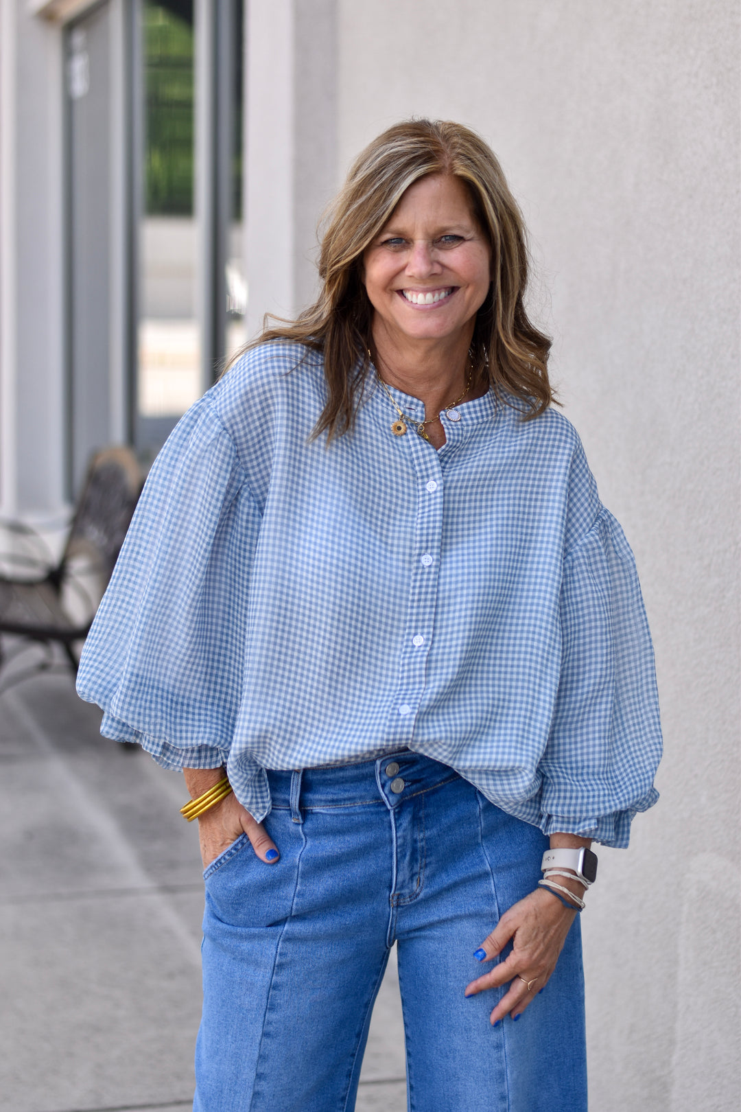 Fate Sweet Gingham Blouse