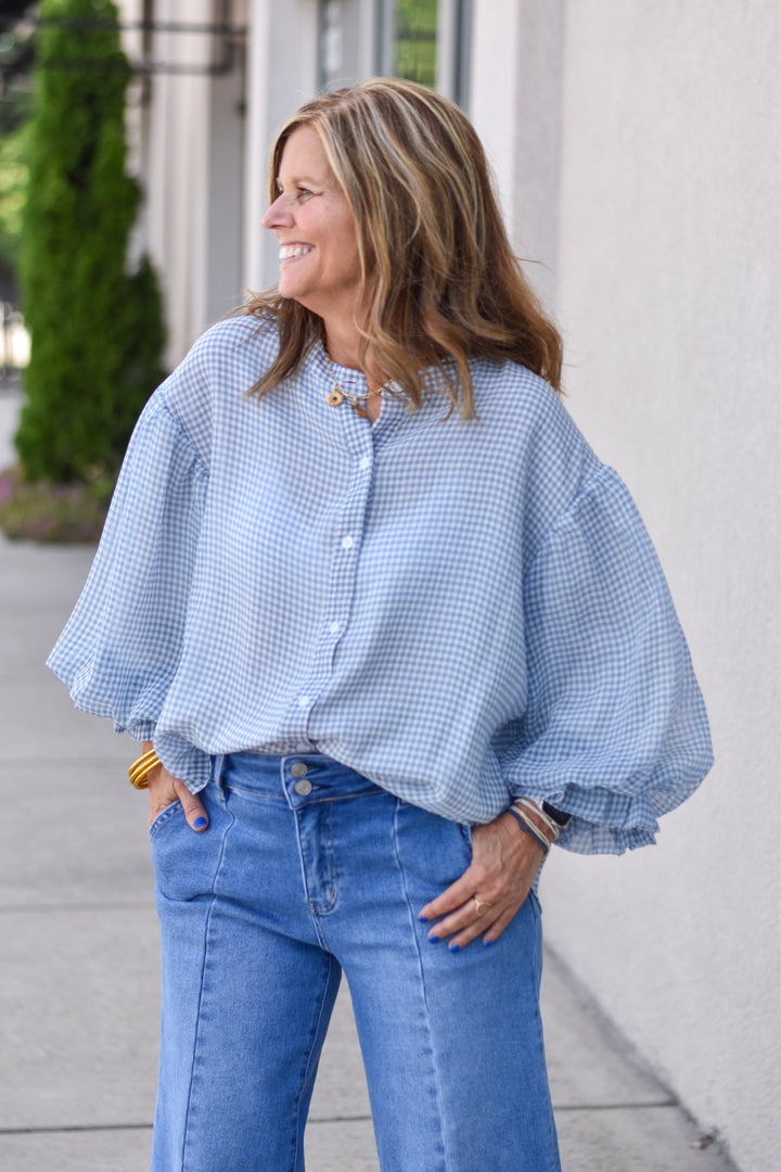 Fate Sweet Gingham Blouse