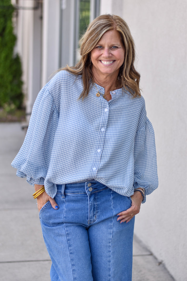 Fate Sweet Gingham Blouse