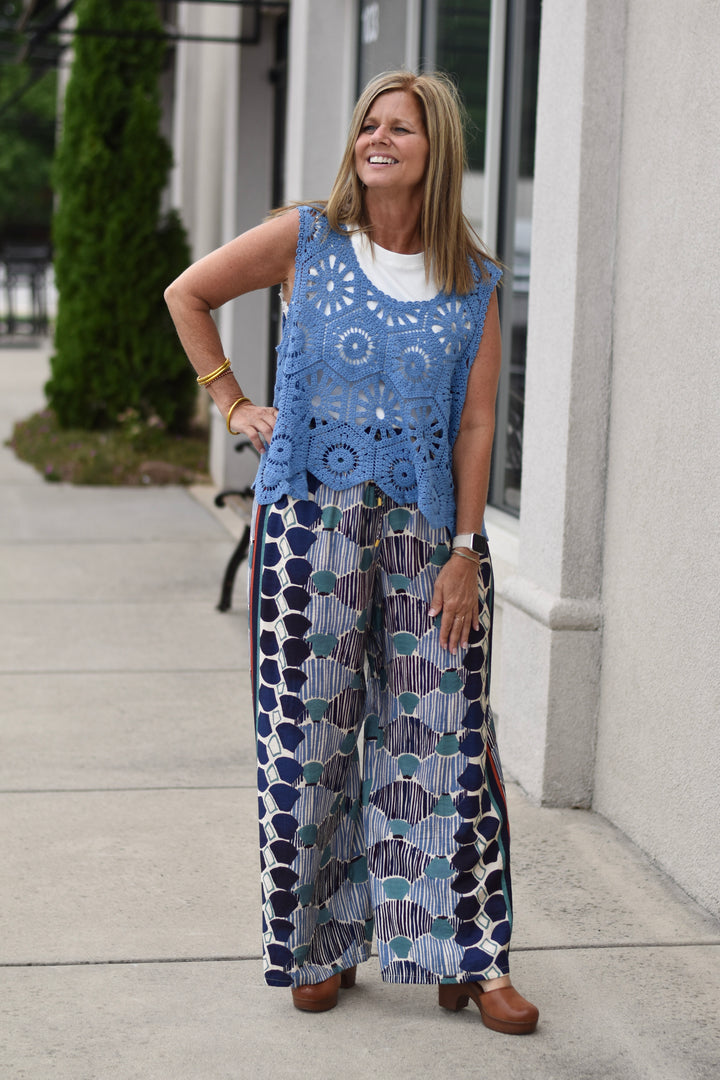 THML Painted Path Wide Leg Pants