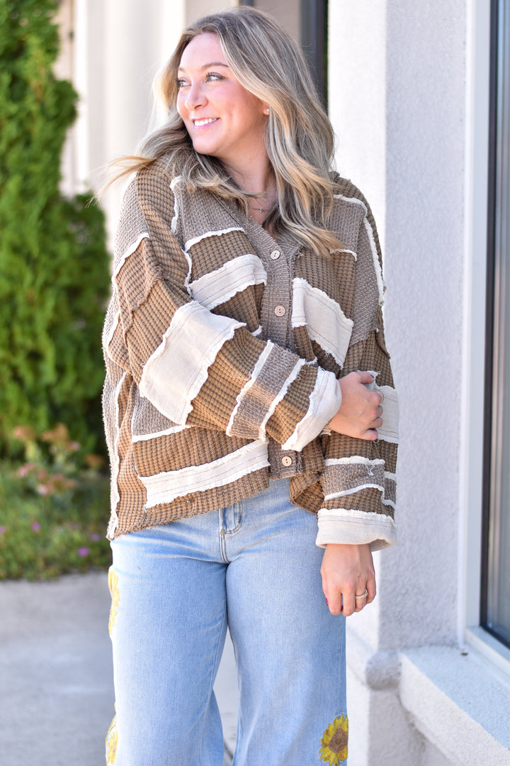 Daydreamer Patchwork Sweater Cardigan