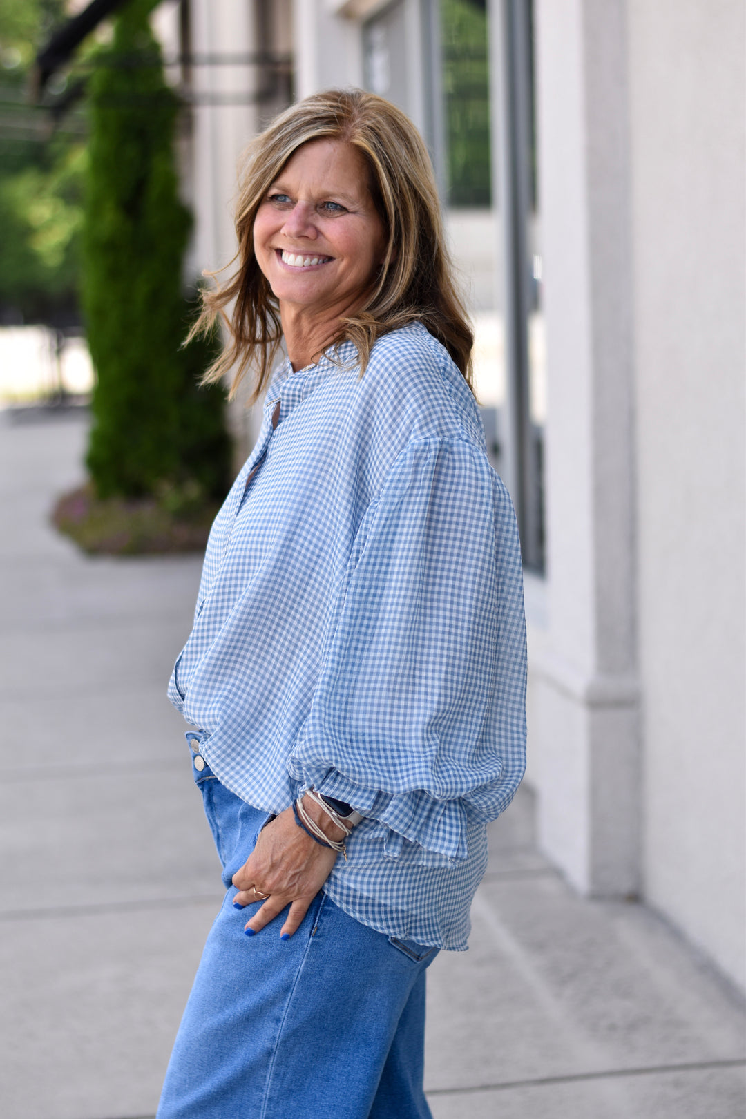 Fate Sweet Gingham Blouse