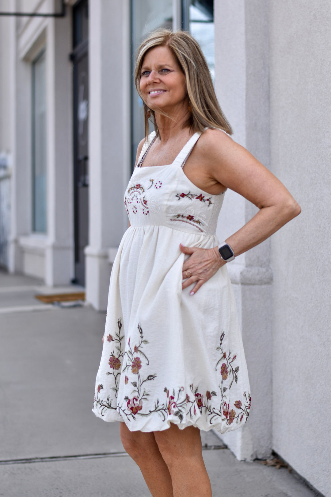 Petal Dreams Bubble Hem Dress