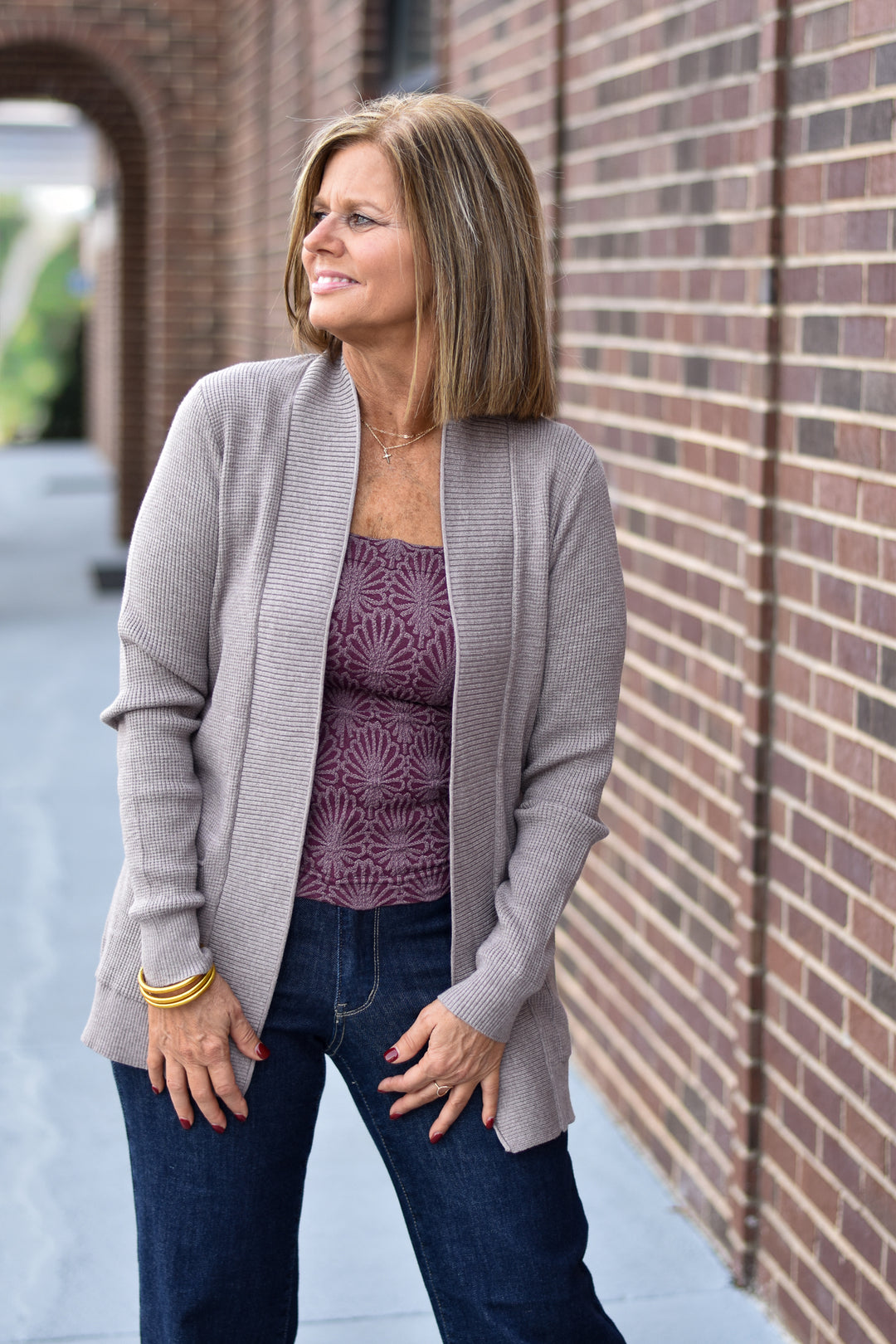 Willow Waffle Cardigan