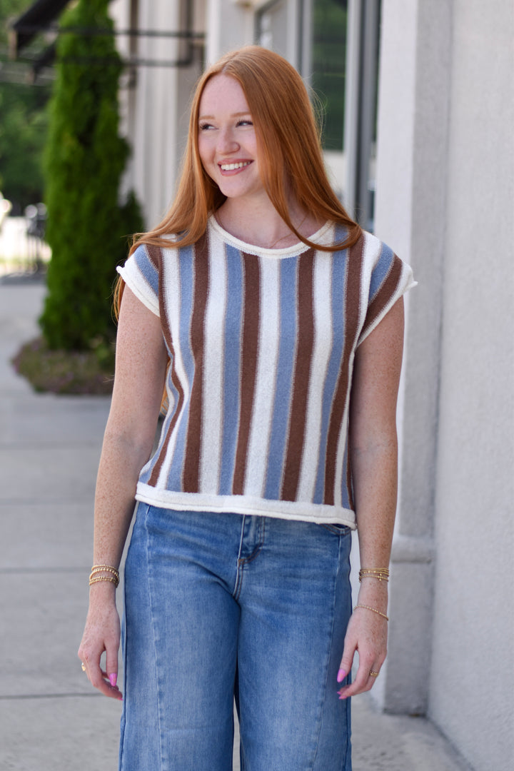 Blue Ridge Striped Sweater