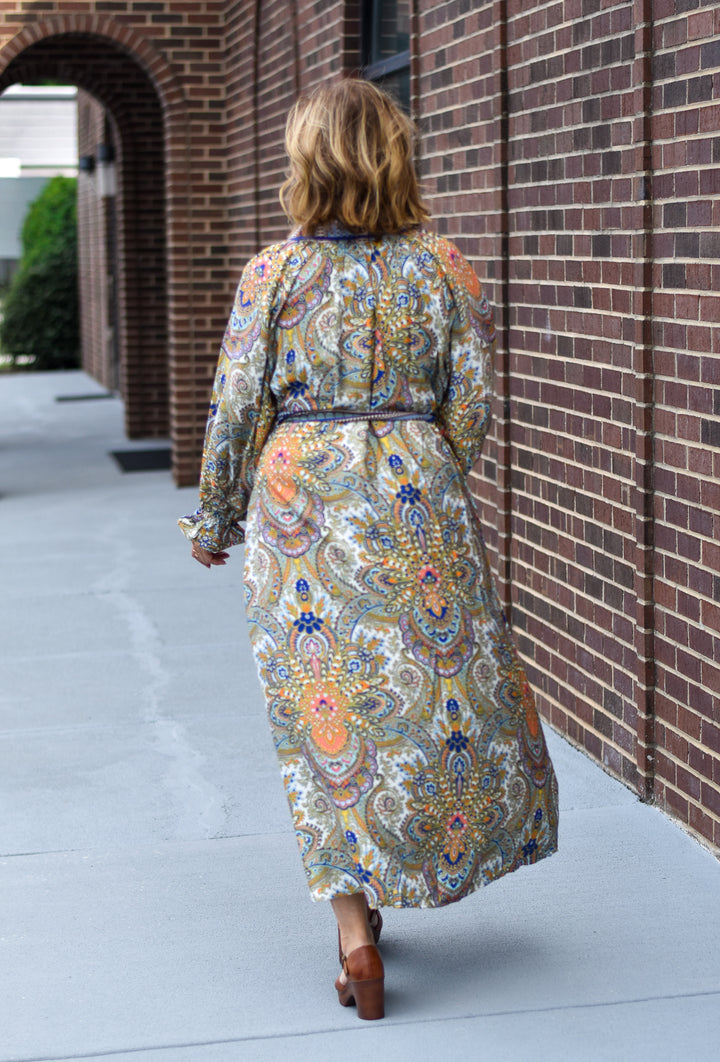Harvest Paisley Shirt Dress