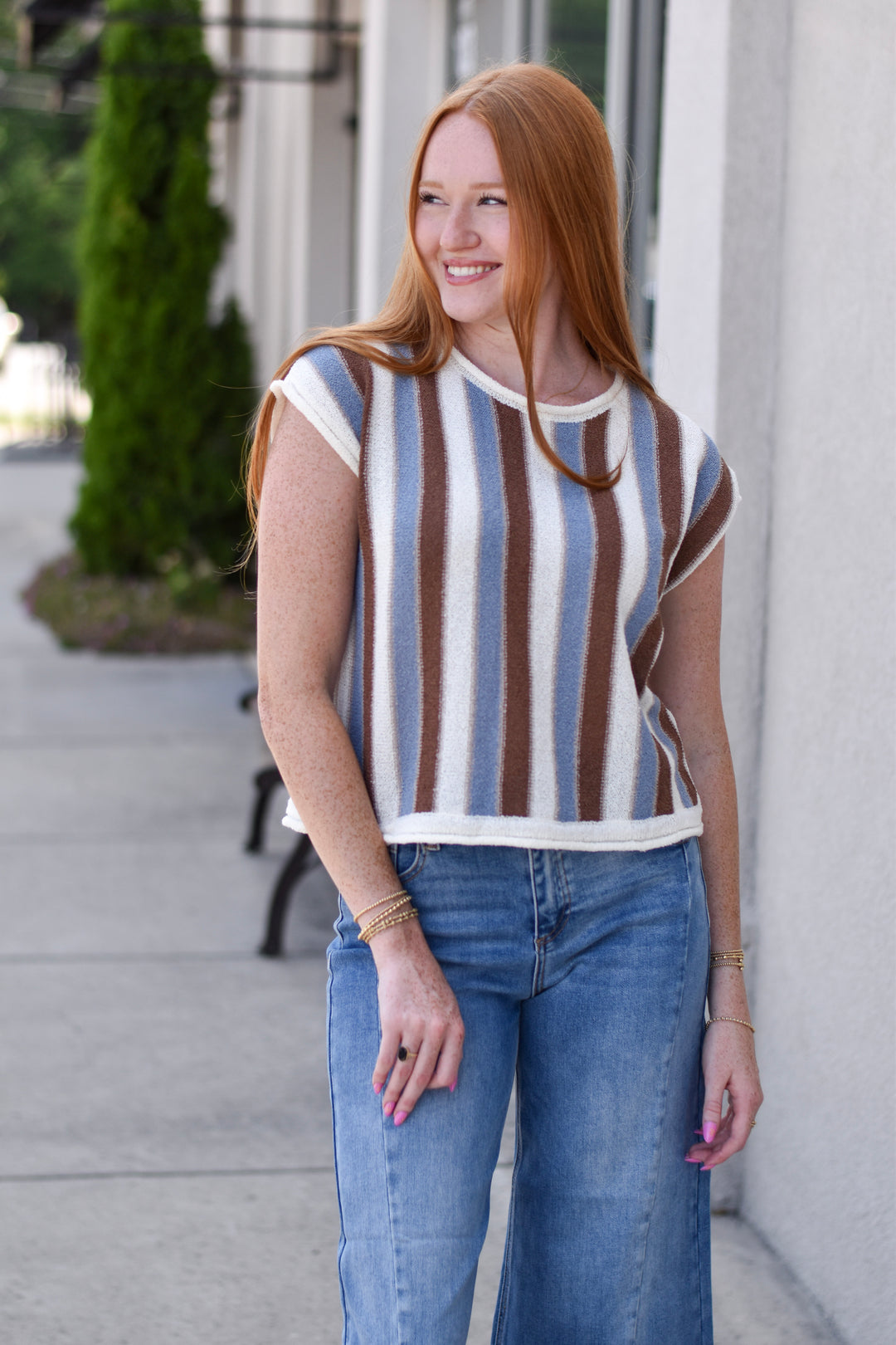 Blue Ridge Striped Sweater