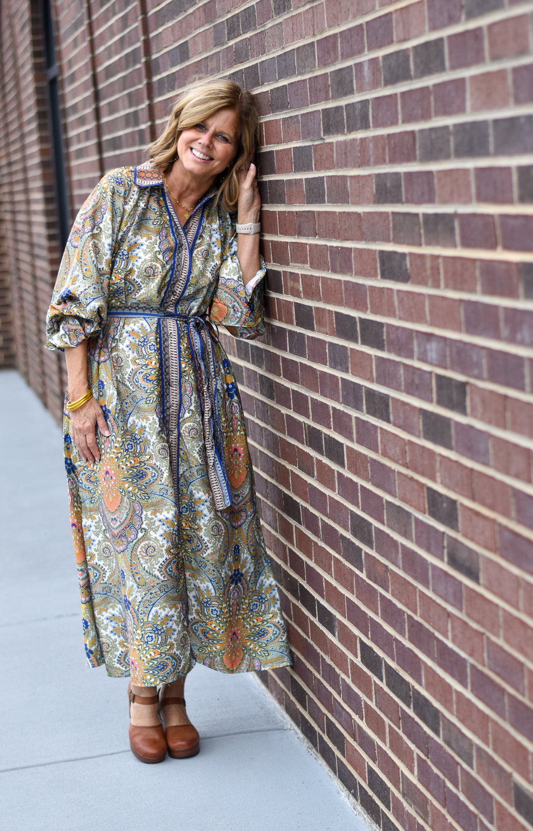 Harvest Paisley Shirt Dress