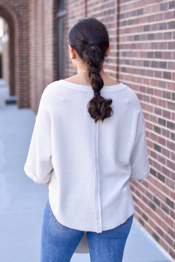 Sandstone Seam Knit Top