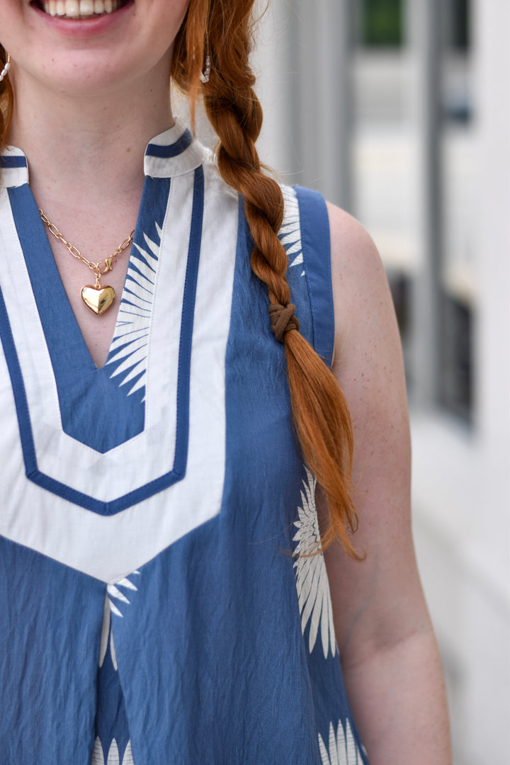 Umgee Geo Charm Midi Dress