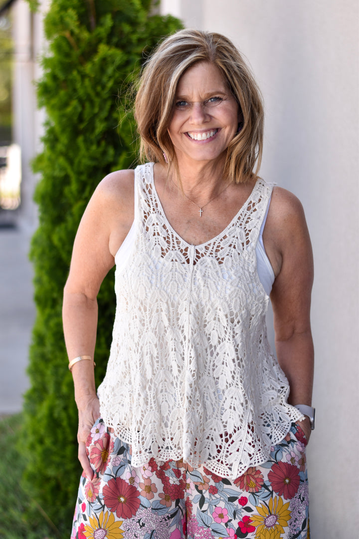 Crochet Hollow Knit Vest
