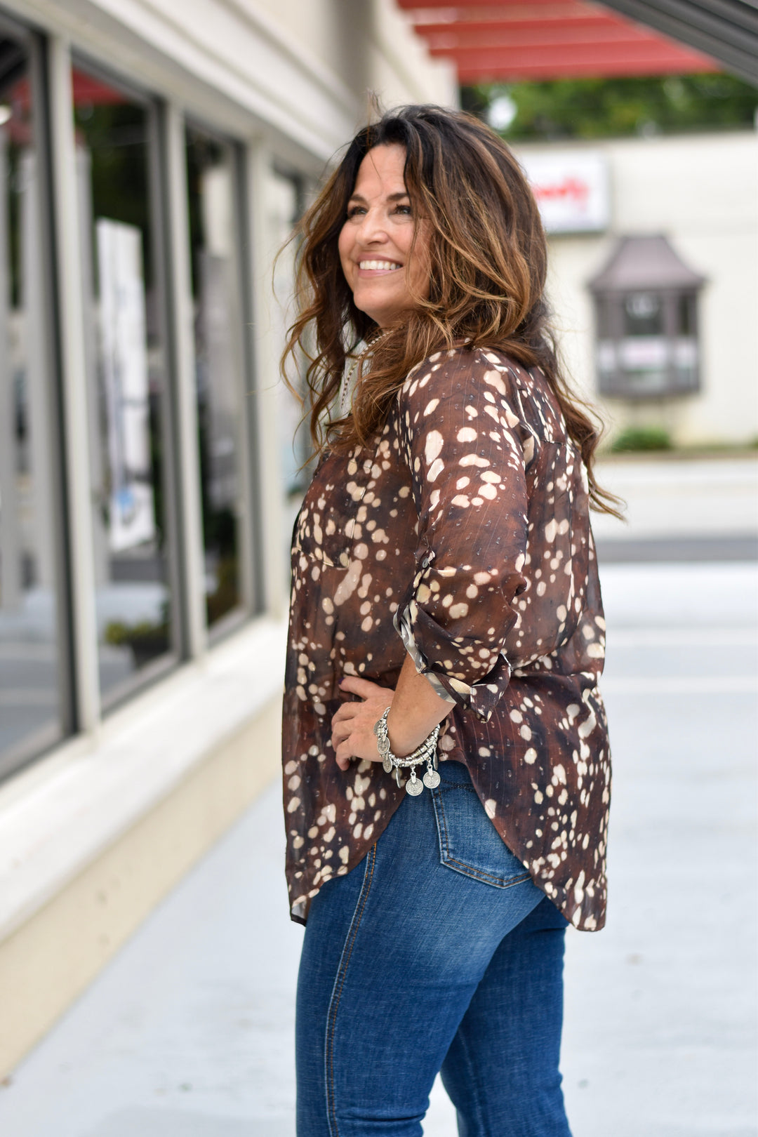 Charlie B Speckled Muse Blouse