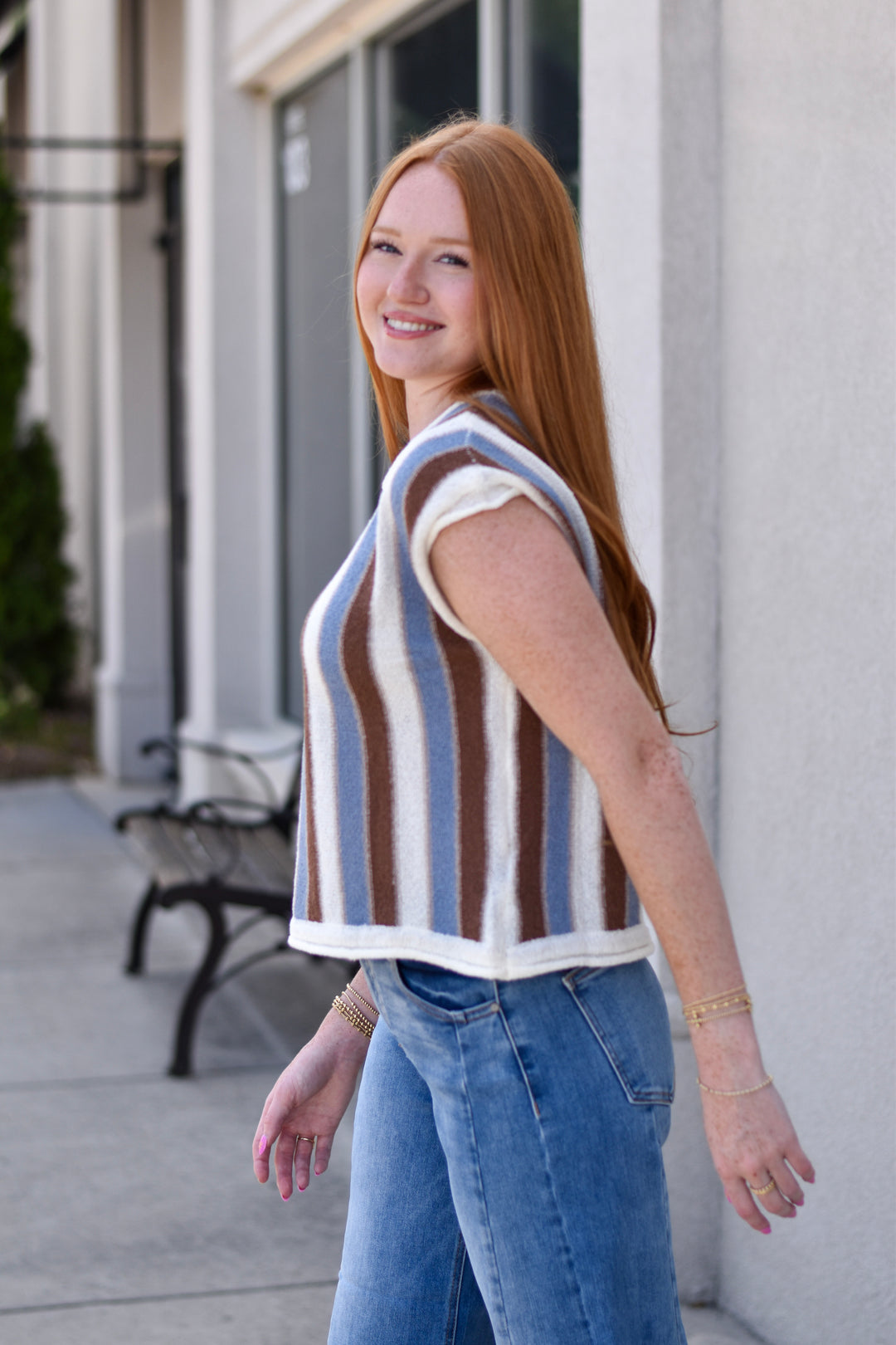 Blue Ridge Striped Sweater