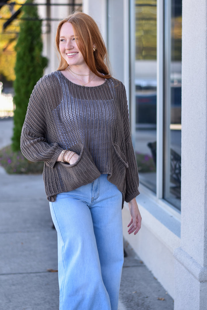 Tempo Paris Crochet Sweater