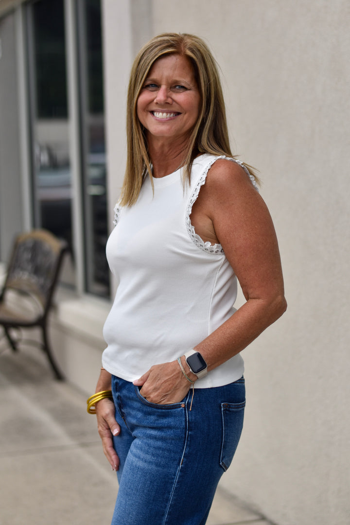 Edge & Grace Grommet Tank Top