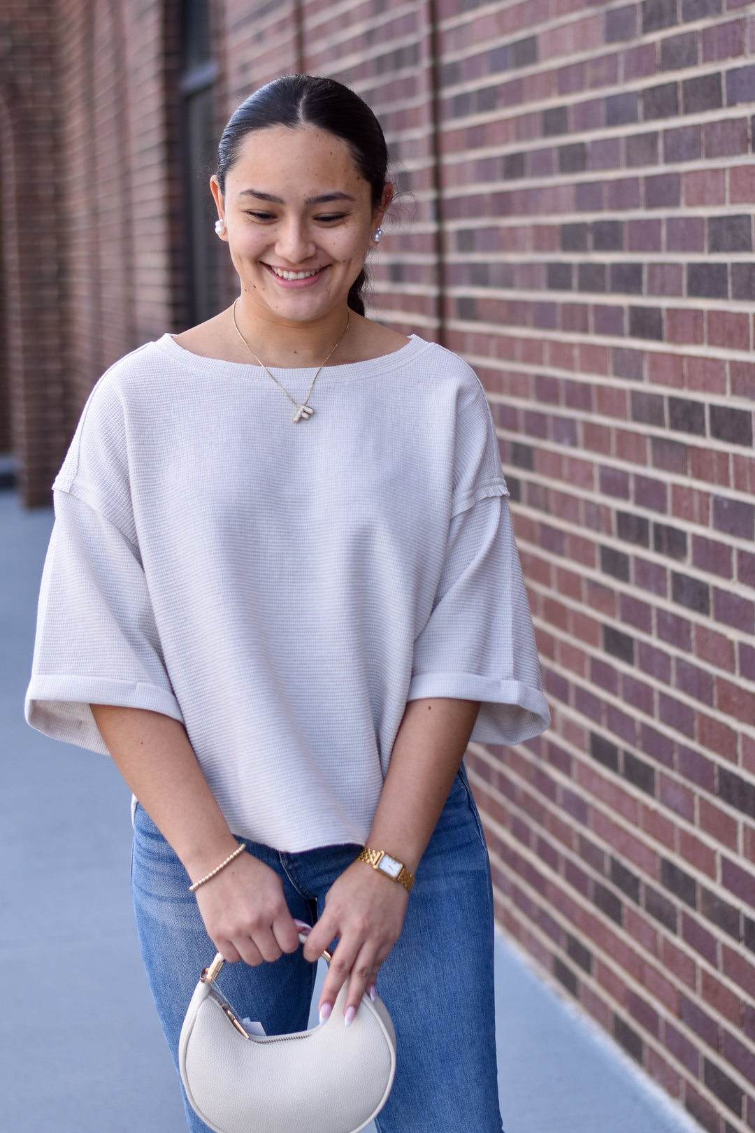 Sandstone Seam Knit Top