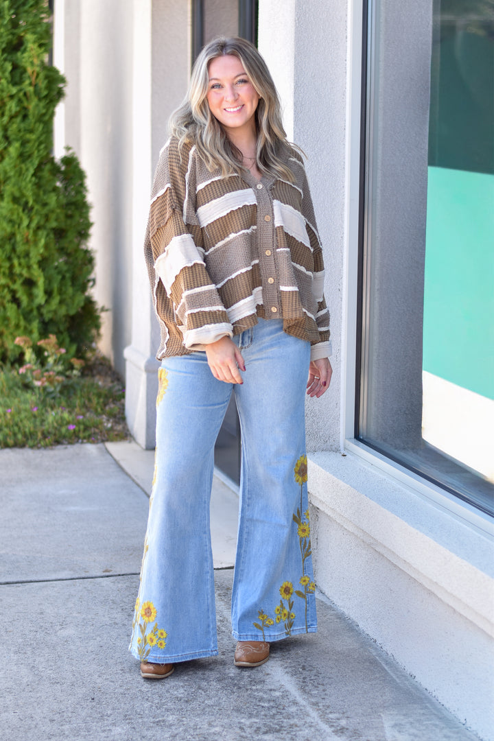 Daydreamer Patchwork Sweater Cardigan