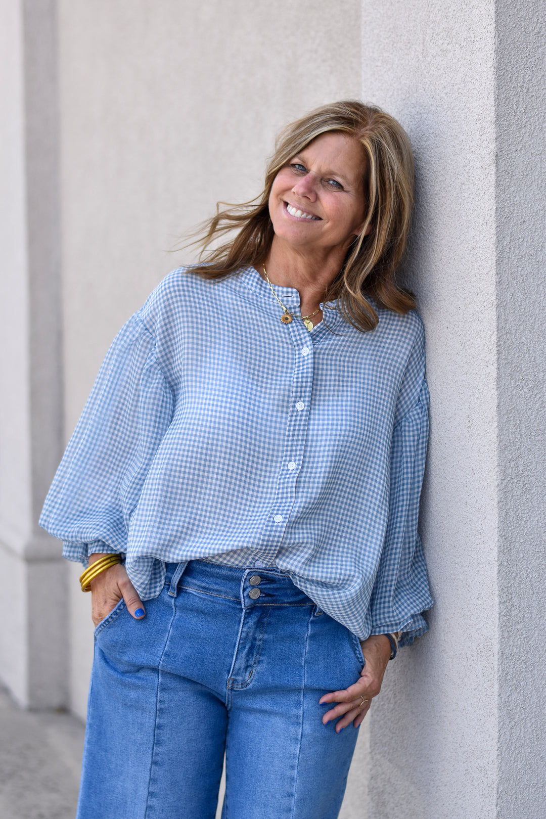 Fate Sweet Gingham Blouse