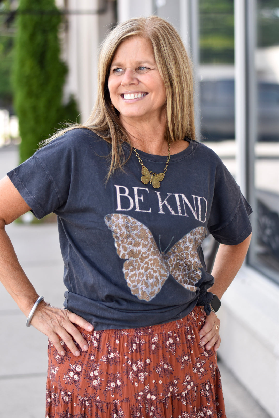 Be Kind Butterfly Graphic Tee