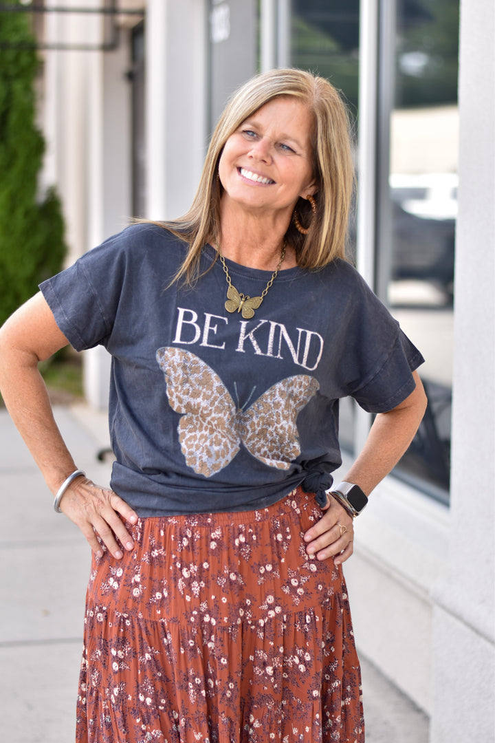 Be Kind Butterfly Graphic Tee