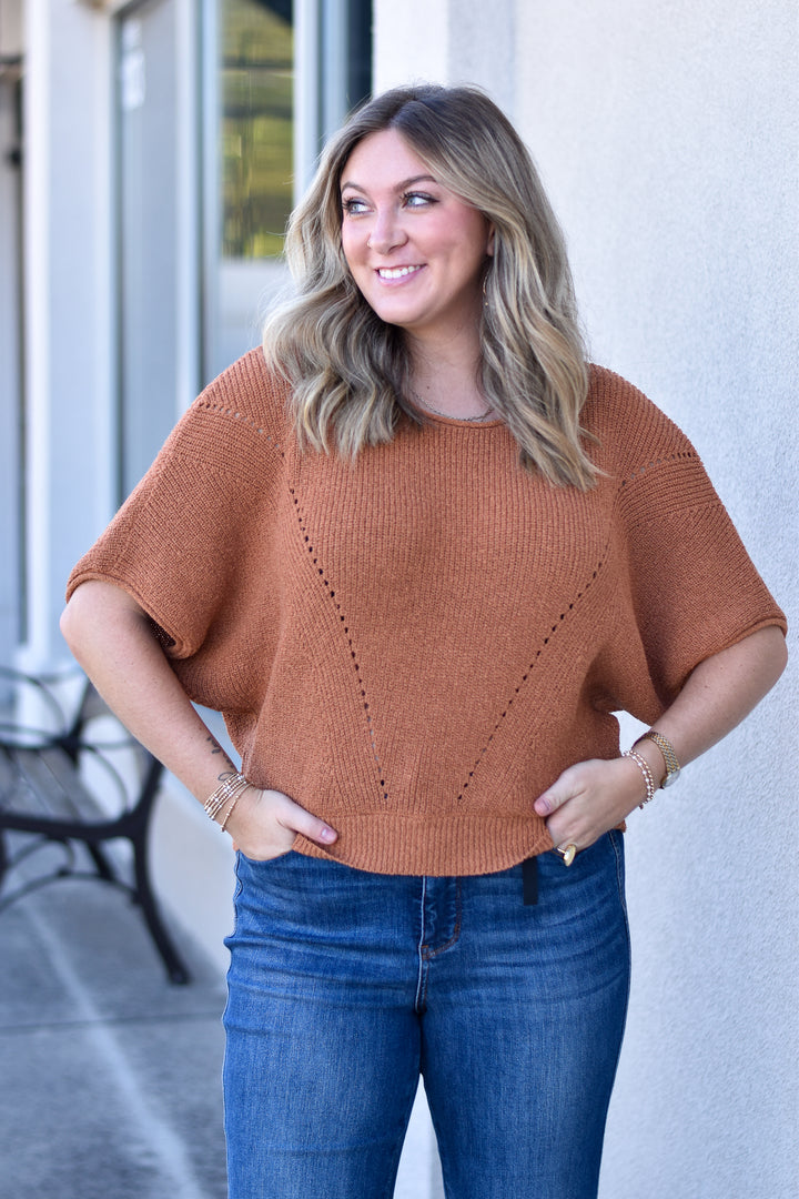 Ember Drift Sweater Top